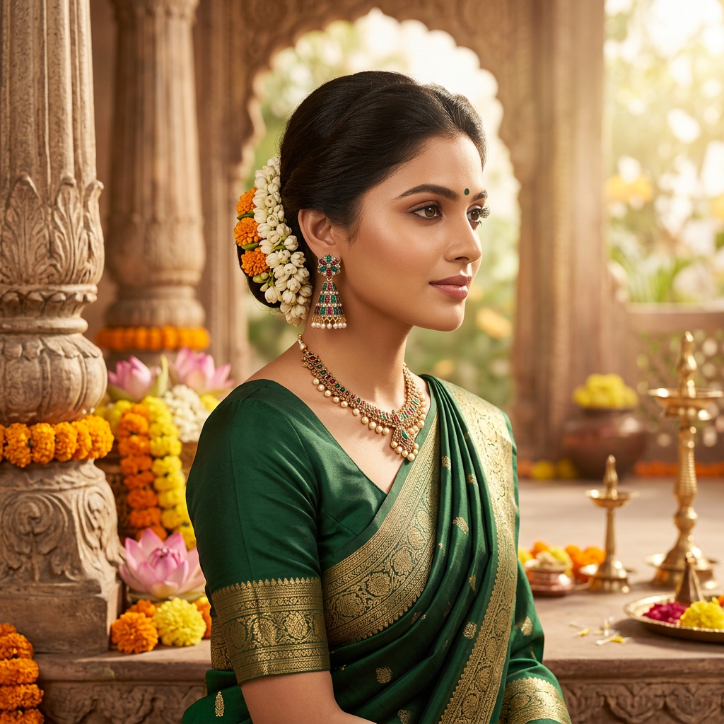 Multicolor Pearl Jhumka Earrings