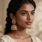 Antique Pearl Embellished Royal Jhumka Earrings
