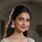 Crystal Bow Statement Earrings