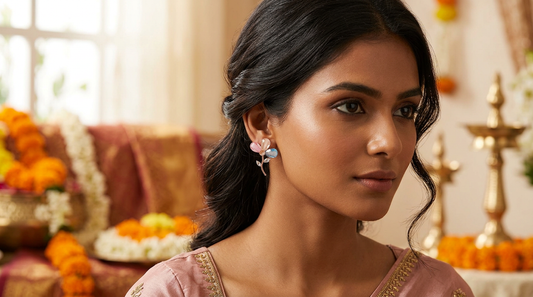 Multicolor Floral Drop Earrings