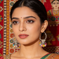 Multicolour Beaded Oxidised Silver Jhumka Earrings