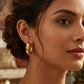 6-Pair Gold-Tone Stud & Drop Earrings Combo Set with Pearls and Crystal Stones
