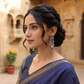 Silver Jhumka Earrings with Pearl Detailing