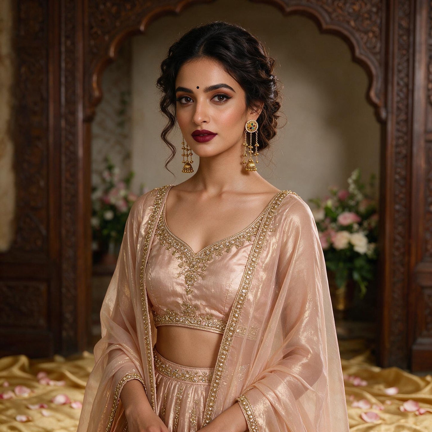 Multicolour Stone Long Jhumka Earrings