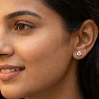 6-Pair Gold-Tone Stud & Drop Earrings Combo Set with Pearls and Crystal Stones