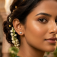 6-Pair Gold-Tone Stud & Drop Earrings Combo Set with Pearls and Crystal Stones